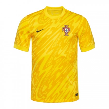 Camiseta de fútbol Portugal Portero Euro 2024 Amarilla